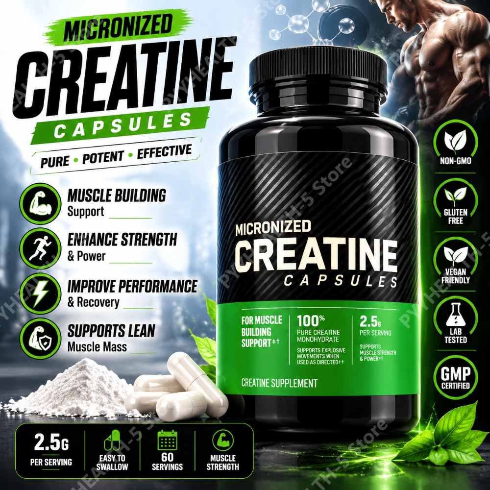 Nutrition Fitness - Kreatin 2,5g Kapseln für Erwachsene -