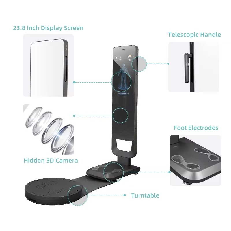 Nutrition Fitness - Smart Fitness Mirror Body Scanner Ernährungsanalysator