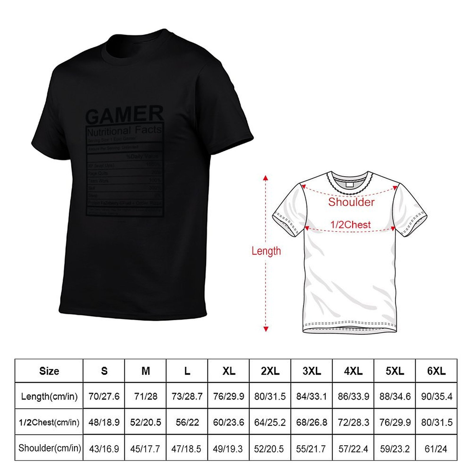 Gamer Nutritional Facts Chart  – Nutrition Fitness Bewertung und Preis